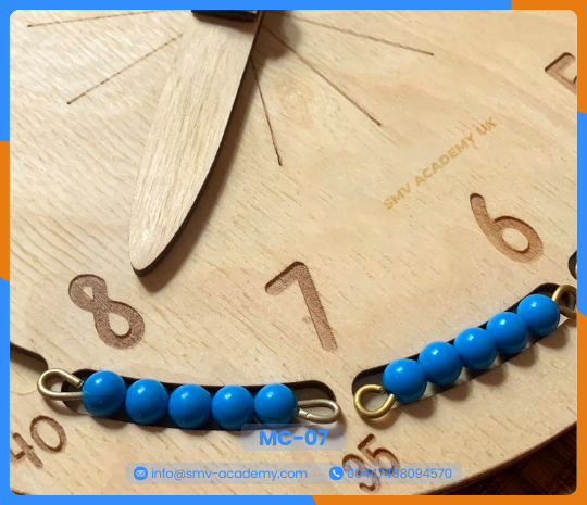 ساعة منتسوري بالخرز